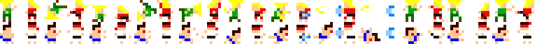 Street Fighter II sprites frames