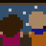 Magic632 and Lock2 watching snow endlessly falling