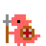 pink dragon running sprites