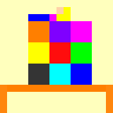 blok meisje en kapot