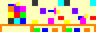 blok meisje en kapot frames