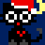 little black cat at Xmas eve ^^