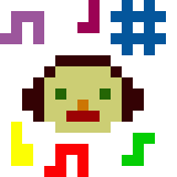 my cousin listening to music