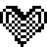 Black & White heart.