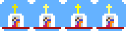 Marriage in a Christian church frames