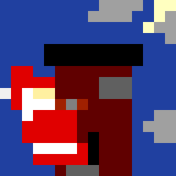 Santa climbing the chimney :)