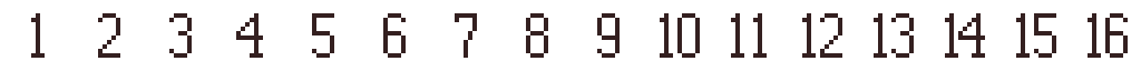 1-16 frames