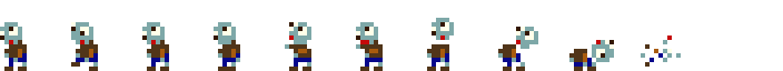 Zombie sprite frames