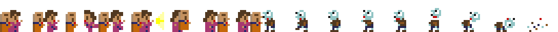 Magic632 vs Zombie full game sprite frames